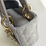 Dior, Mini Lady Dior, Mini, Gray, Very Very  Good - Image 25