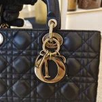 Dior, Lady D-Joy Bag, Medium, Black, Very Very  Good - Image 9
