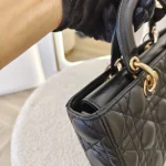 Dior, Lady D-Joy Bag, Medium, Black, Very Very  Good - Image 11