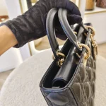 Dior, Lady D-Joy Bag, Medium, Black, Very Very  Good - Image 13