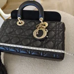 Dior, Lady D-Joy Bag, Medium, Black, Very Very  Good - Image 22