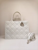 Dior, Book Tote, Medium, White, Very Good - Image 5