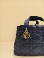 Dior, Toujours Medium Bag, Medium, Navy Blue, Very Like New - 图片 13