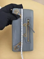 Balenciaga, Edge Zip Wallet, , Grey, Very Good - Image 43