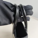 Prada, Small Brushed Leather Tote, , Black, Very Very  Good - Image 10