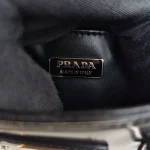 Prada, Small Brushed Leather Tote, , Black, Very Very  Good - Image 24
