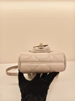 Dior, Caro Backpack, Small, Beige, Used Once - Image 9