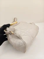 Dior, Caro Backpack, Small, Beige, Used Once - Image 12