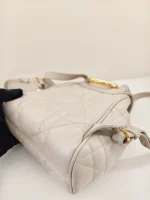 Dior, Caro Backpack, Small, Beige, Used Once - Image 13
