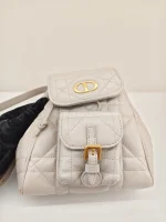 Dior, Caro Backpack, Small, Beige, Used Once - Image 14