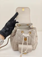 Dior, Caro Backpack, Small, Beige, Used Once - Image 18