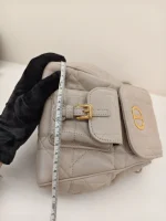 Dior, Caro Backpack, Small, Beige, Used Once - Image 37