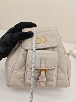 Dior, Caro Backpack, Small, Beige, Used Once - Image 38