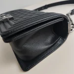 Chanel, Boy 8,  8", Black, Very Very  Good - Image 11