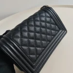 Chanel, Boy 8,  8", Black, Very Very  Good - Image 17
