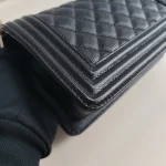 Chanel, Boy 8,  8", Black, Very Very  Good - Image 21