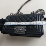 Chanel, Boy 8,  8", Black, Very Very  Good - Image 39