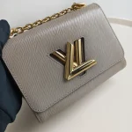 Louis Vuitton, Twist , PM, Gray, Like New - Image 4