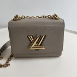 Louis Vuitton, Twist , PM, Gray, Like New - Image 6