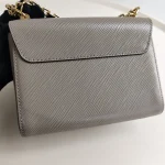 Louis Vuitton, Twist , PM, Gray, Like New - Image 19