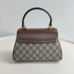 Gucci, Horsebit 1955 Mini Bag with Top Handle, Mini, Beige, Like New - Image 4
