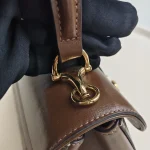 Gucci, Horsebit 1955 Mini Bag with Top Handle, Mini, Beige, Like New - Image 10
