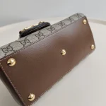 Gucci, Horsebit 1955 Mini Bag with Top Handle, Mini, Beige, Like New - Image 14