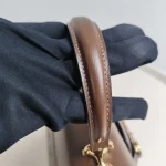Gucci, Horsebit 1955 Mini Bag with Top Handle, Mini, Beige, Like New - Image 39