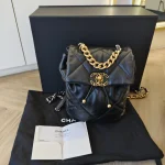 Chanel, 19 Backpack, , Black, Very Very  Good - Image 21