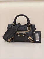 Balenciaga,  Classic Metallic Edge City Bag, Small, Black, Like New - 图片 2