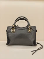 Balenciaga,  Classic Metallic Edge City Bag, Small, Black, Like New - 图片 5
