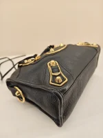 Balenciaga,  Classic Metallic Edge City Bag, Small, Black, Like New - 图片 9