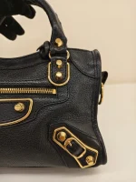 Balenciaga,  Classic Metallic Edge City Bag, Small, Black, Like New - 图片 15