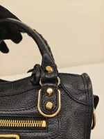 Balenciaga,  Classic Metallic Edge City Bag, Small, Black, Like New - 图片 17