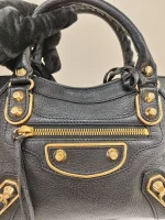 Balenciaga,  Classic Metallic Edge City Bag, Small, Black, Like New - 图片 18