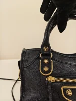 Balenciaga,  Classic Metallic Edge City Bag, Small, Black, Like New - 图片 20