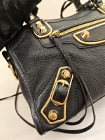 Balenciaga,  Classic Metallic Edge City Bag, Small, Black, Like New - 图片 21
