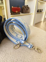 Dior, Medium Lady D-Lite, Medium, Blue, Very Very Like New - Image 40