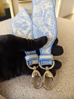 Dior, Medium Lady D-Lite, Medium, Blue, Very Very Like New - Image 45