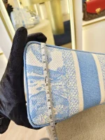 Dior, Medium Lady D-Lite, Medium, Blue, Very Very Like New - Image 50