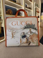 Gucci, Children's Animal Print Tote Bag , , Cream, Very Very  Good - Image 4