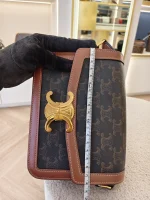 Celine, Teen Triomphe Bag, Teen, Brown, Very Very  Good - 图片 33