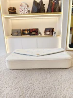 Louis Vuitton, Felicie Pochette, , White, New - Image 6