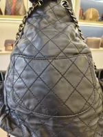 Chanel, Black Lambskin Quilted Double Pockets Drawstring Backpack, Small, Black, Very Very  Good - Image 19