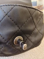 Chanel, Black Lambskin Quilted Double Pockets Drawstring Backpack, Small, Black, Very Very  Good - Image 26
