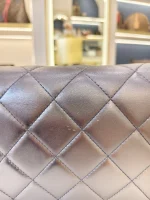 Chanel, Chanel Metallic l Mini Flap Bag, 7", Silver, Very Very  Good - Image 7