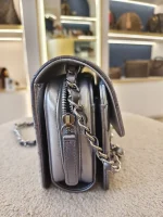 Chanel, Chanel Metallic l Mini Flap Bag, 7", Silver, Very Very  Good - Image 9