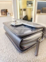 Chanel, Chanel Metallic l Mini Flap Bag, 7", Silver, Very Very  Good - Image 14
