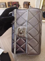 Chanel, Chanel Metallic l Mini Flap Bag, 7", Silver, Very Very  Good - Image 50