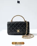Chanel, WOC Top Handle, , Black, Very Very  Good